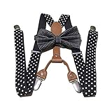 El juego de corbatas Suspender subrayará tu look chic en tu fiesta, baile de graduación, boda, graduación, sesiones de fotos.