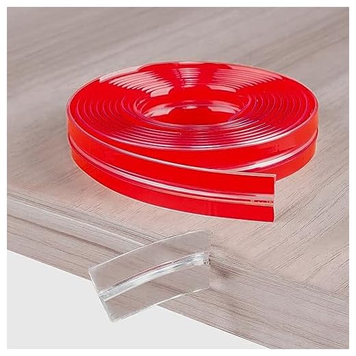 Edge Protector Transparent Corner Guards 20ft Soft Silicone Double-Side Tape, Durable Table Edge Guard for Furniture Edge, Sharp Corner, Cabinets and Baby Fireplace