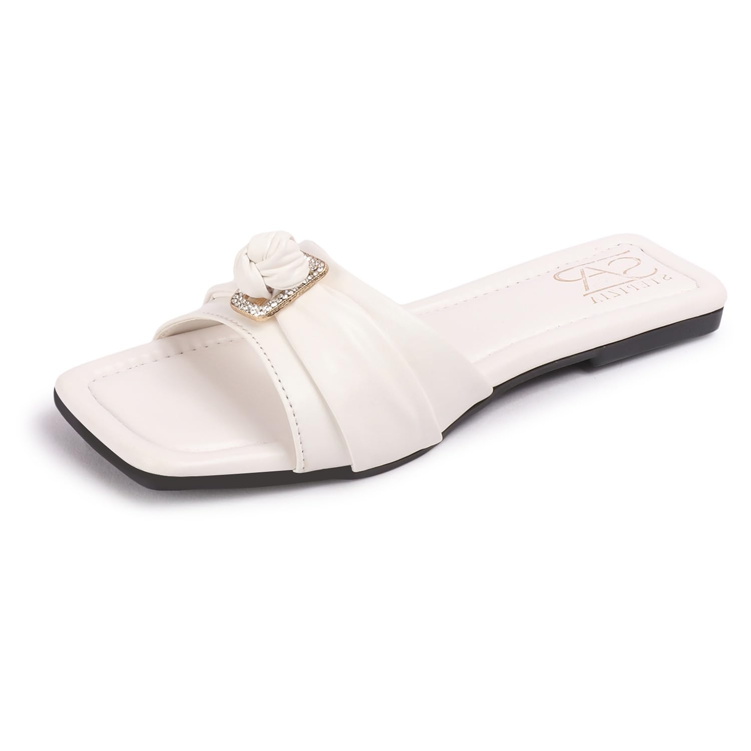 STEPIZIA Casual Slippers For Girls Women | Comfortable cushioned Chappals | Open Toe Flats. (B0DF5KL85M) Amazon Price History, Amazon Price Tracker