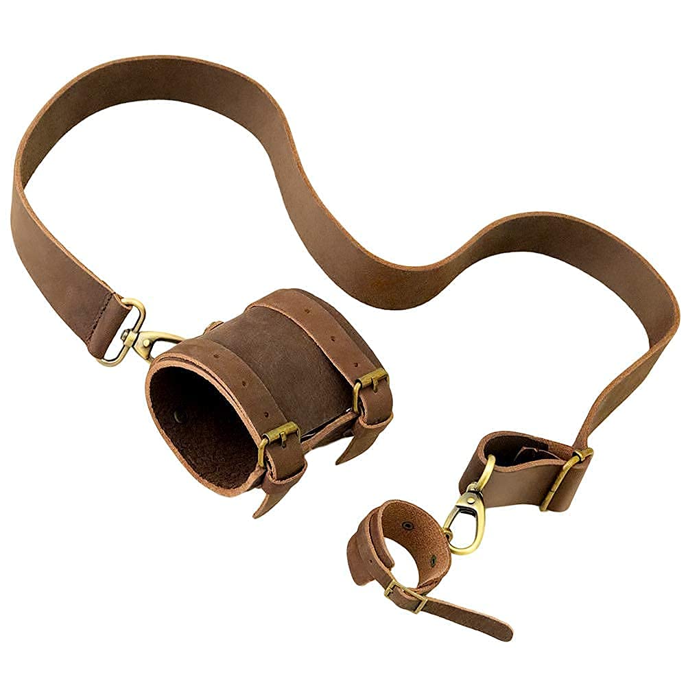 HalleluYAH Shofar Horn Belt – Genuine Leather – Premium Leather Strap for Decorative Shofar– Adjustable War Horn Belt with Buckle Closure — Amazon image 4