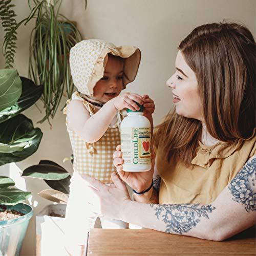 Childlife Essentials Liquid Calcium Magnesium Supplement - Supports Healthy Bone Growth For Children, Contains Vitamin D3 & Zinc, All-Natural, Gluten Free & Non-Gmo - Natural Orange Flavor, 16 Fl Oz Bottle #TOP3