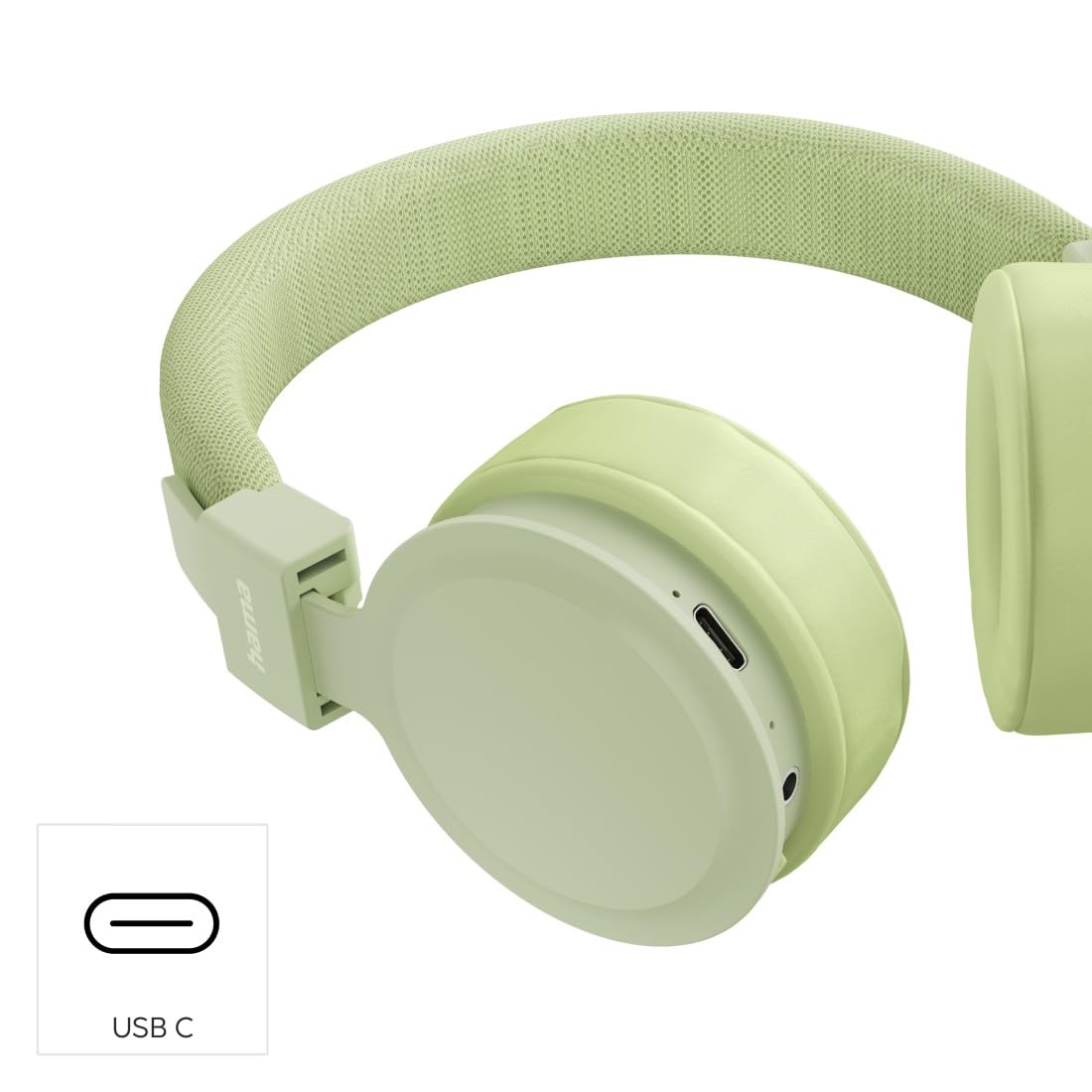 Hama Freedom Lit III Zielone Słuchawki Nauszne Bluetooth z Mikrofonem, Wsparcie Siri i Google Assistant, Długość Baterii do 15 Godzin