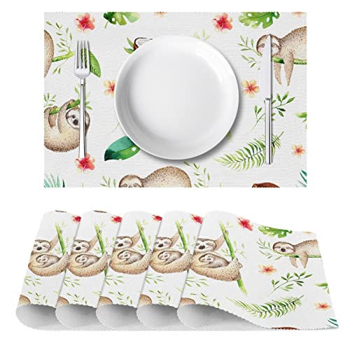 Sets de table paresseux rectangulaires 30x45cm table
