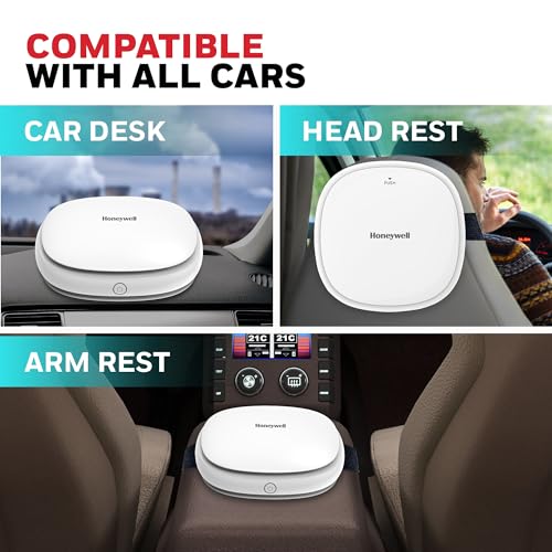 Image of Honeywell Move Pure3 Car Air Purifier, Hepa filter & Formaldehyde which removes 99.9% dust & smoke, CADR upto24 m /h with 3xUSB ports, 2 Years Manufacturer Warranty