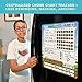 Willa Flare Fridge Chore Chart 1 pc | Magnetic Chore Chart for Kids and Adults | Helps to Reward Responsibility with Family Chores Charts | Includes Wet and Dry Erase Markers (Block Craft)