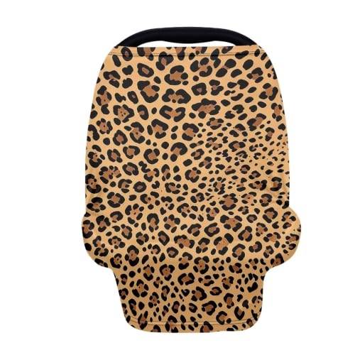 Image of Baby Car Seat Covers Leopard Print Baby Stuff, Brown