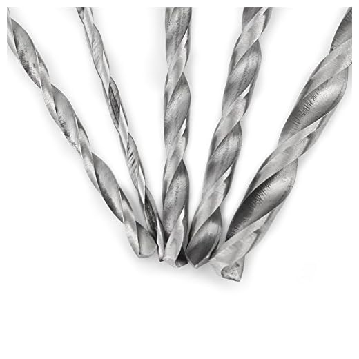 Vridborrbitar för metall, 5 extra långa höghastighets stålborrverktygssats 2-5 mm för aluminiumplast