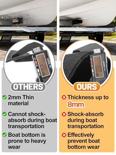 image for PAMASE Boat Trailer Bunk Carpet - 8mm Ultra Thick 13ft*12in Wear-Resis