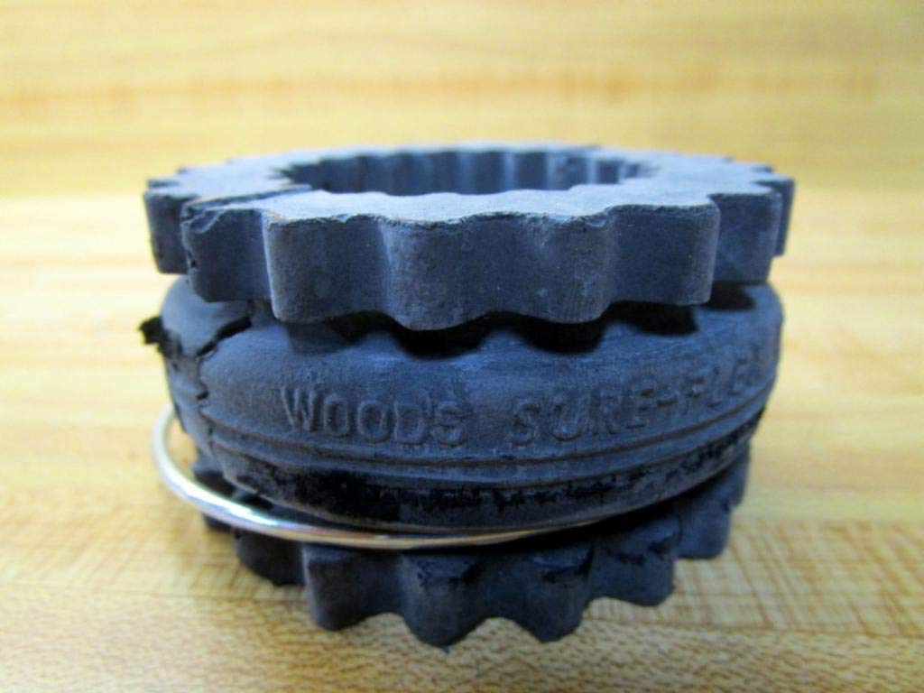 5 Size N Flange Type Two-Piece with Retaining Ring Sleeve Coupling Insert, Rated Torque: 312 in.-lb.