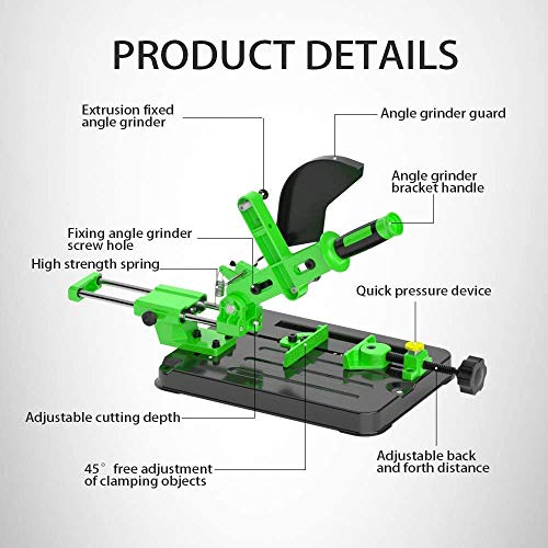 Ywy Upgrade Universal Bracket Desktop Angle Grinding Machine Stand - Polishing & Cutting Multifunctional Table Saw - Compatible with 100/115/125mm Angle Grinder 2 Ywy Upgrade Universal Bracket Desktop Angle Grinding Machine Stand - Polishing & Cutting Multifunctional Table Saw - Compatible with 100/115/125mm Angle Grinder - Image 2
