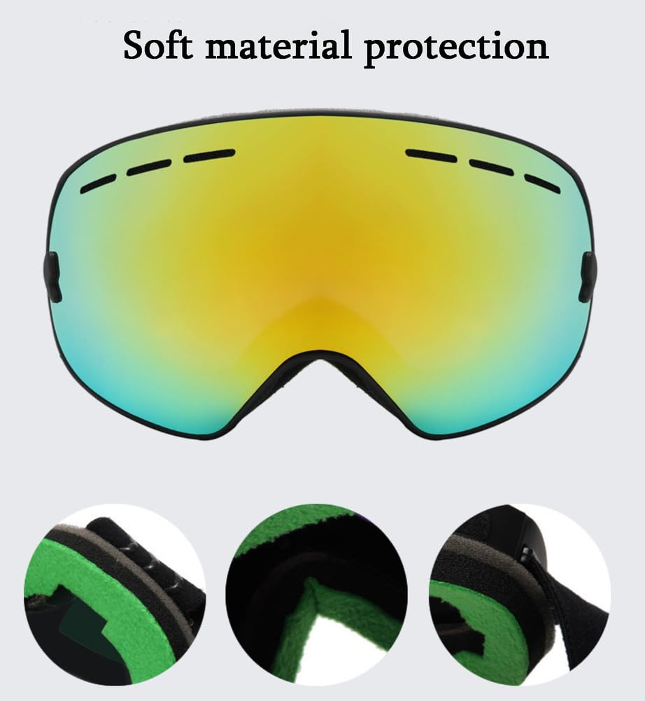 Lunettes De Ski pour Hommes Et Femmes Lunettes Sphériques pour La Neige en Hiver Lunettes De Snowboard pour Adultes Sports De Plein Air