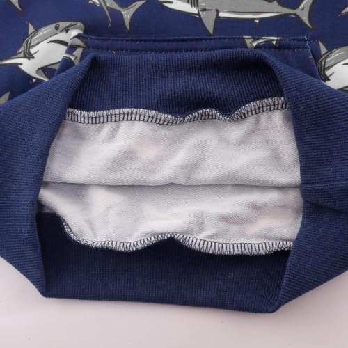 Image of Akyzic Baby Boys Dinosaurs Hoodie Boys Shark Pullover with Pocket Kids Truck Warm Sweatshirt Sweater