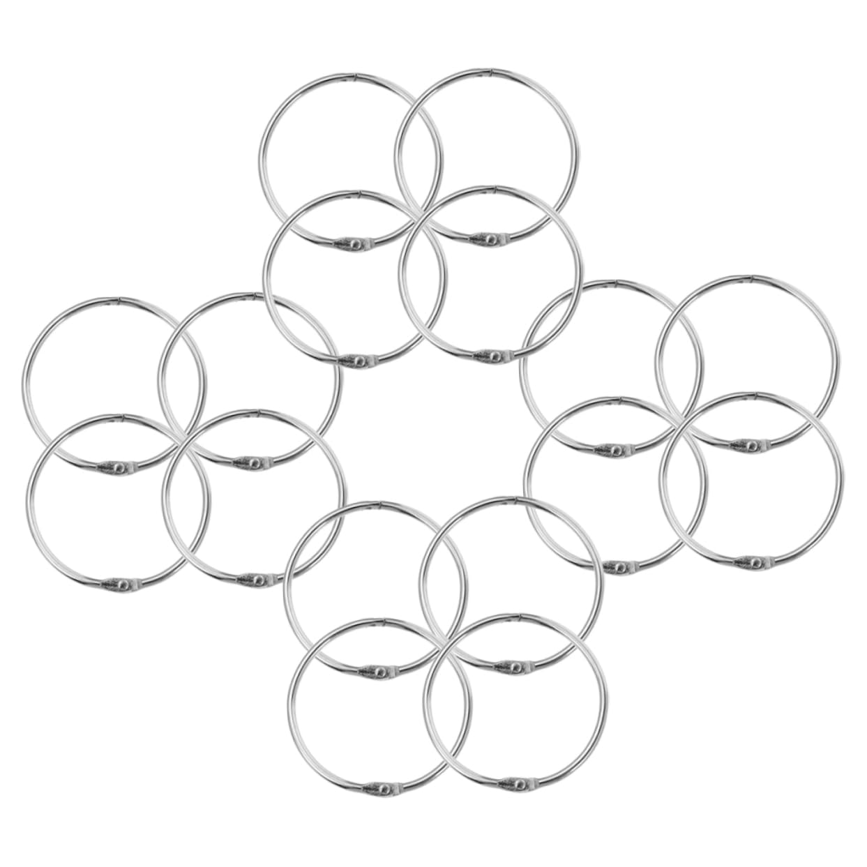 PRETYZOOM 4 Set Di Ganci Per Da Doccia in Metallo Set Di Ricambio Rotondi Per Tende Da Doccia Decorativi Per Il Bagno Adatti A E Stili 30 Pezzi*4