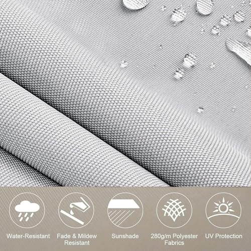 Toldo impermeable exterior con lona de protección UV para jardín o balcón 7