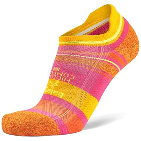 Balega Women's Hidden Comfort Performance No Show Athletic Running Socks for Men (1 Pair), Citrus, Small, S Cover