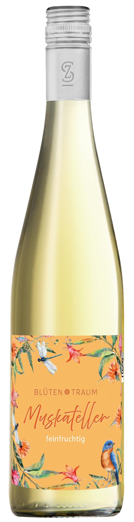Muskateller 2024 - Lieblicher Weißwein im 6er Karton - Aromen von Muskat, Rose & Zitrone - 10,5% vol. - Deutscher Qualitätswein (Muskateller)