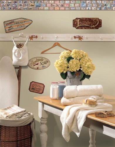 Cenefa York LM7928BD de patos y bosque para decorar paredes de cabañas 3