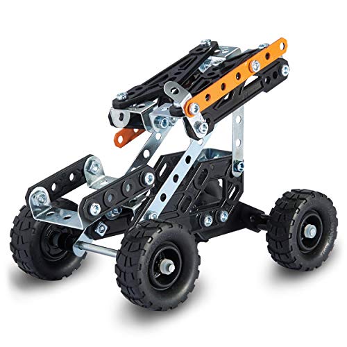 512aZBcG79L MECCANO - 4X4 SUV DE Course 10 MODÈLES - 10 Modèles Différents de Véhicules A Construire avec Direction et Suspensions - 225 Pièces Et 2 Outils - Jeu de Construction - Jouet Enfant 8 Ans et +