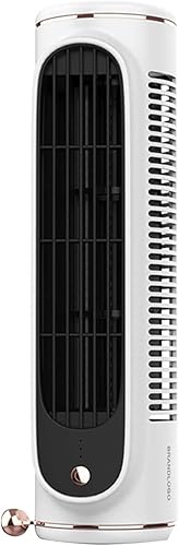 Ventilador de torre oscilante, ventilador de mesa de escritorio con 3 velocidades, silencioso, oscilación de 50, ventilador personal pequeño sin