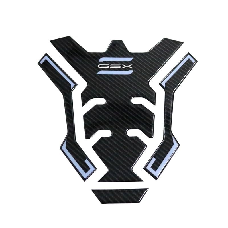 Protection réservoir GSX-S1000 en fiber de carbone véritable pour modèles 2021 et 2022