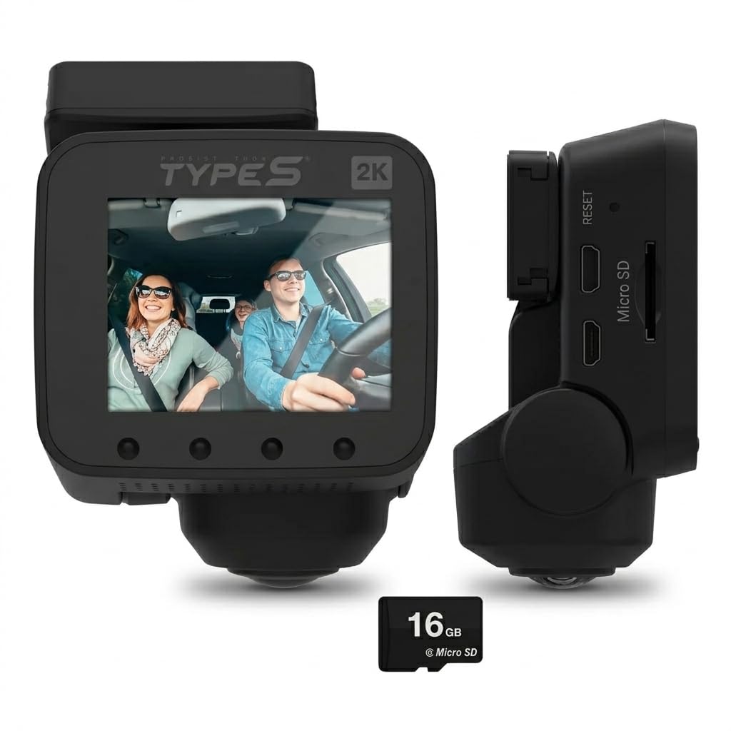 Amazon.com: Type S P200 PRO Smart 360° Dash cam, 2K 1440p