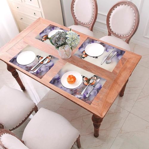 Sets de table papillons et fleurs printanières, le cadeau idéal pour mariages
