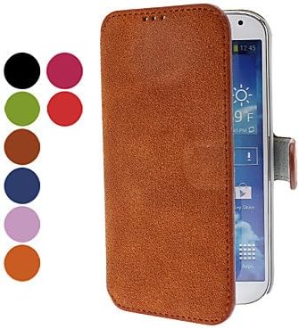 Matting Style PU Leather Case with Stand and Card Slot for Samsung Galaxy S4 I9500 (Assorted Colors) - COLOR#Green