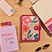 Erin Condren Clear Petite Planner Folio, Fuchsia PVC Cover for Petite Planners & Journals, Durable Travel Organizer with Elastic Bands, Stylish Portable Planning System
