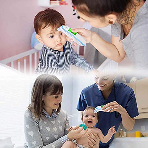 Lzour Baby Forehead Infrared Thermometer Anti Virus Medical Fast Accurate Measurement Non-Contact Ear Forehead Thermometer
