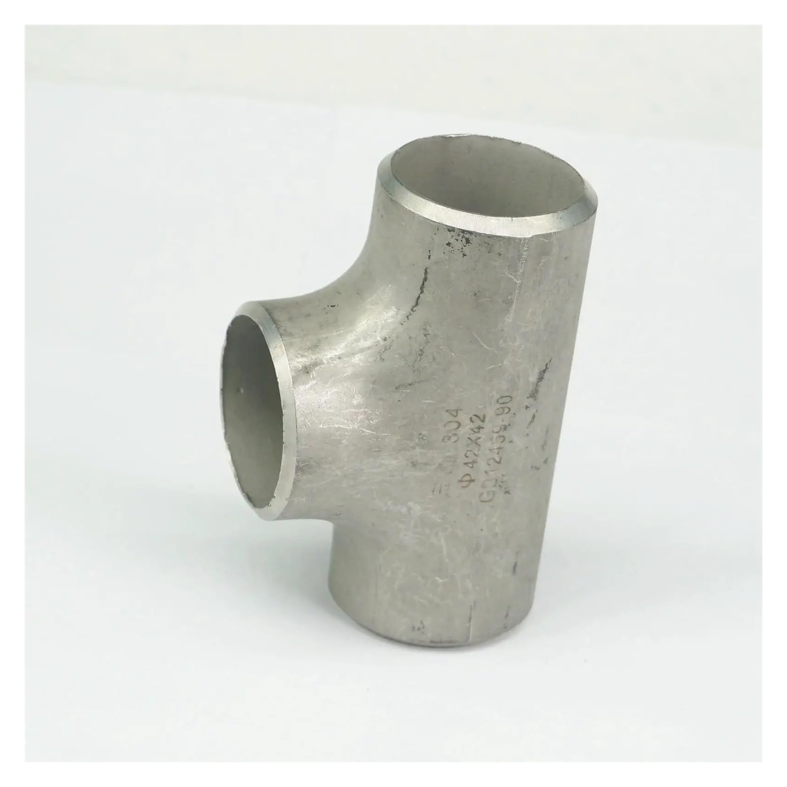 48x3mm O/DxThickness 304 Stainless Steel Equal Tee 3 Way Butt Welded Pipe Fitting Water gas Oil