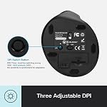 DELUX Ergonomic Mouse Wireless for Small Hands, Vertical Mouse for Carpal Tunnel, 75g Lightweight, 4000 DPI, 6 Buttons, 2.4G, for Window, MacOS, Laptop (M618Air GX-Black)