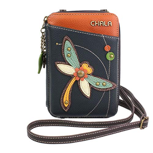 CHALA Wallet Crossbody Cell Phone Purse - Women Faux Leather Multicolor Handbag with Adjustable Strap Convertable Strap