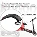Yungeln Rear Mudguard with Taillight Scooter Fender Bracket Replacement Accessory Compatible with Kugoo M4, M4Pro Electric Scooter