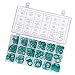 Walfront 270Pcs O Rings, Gasket Washer Assortment Set 18 Sizes Kit Rubber Grommets for Repair Used in Industry or Home, Gasket Retaining Ring