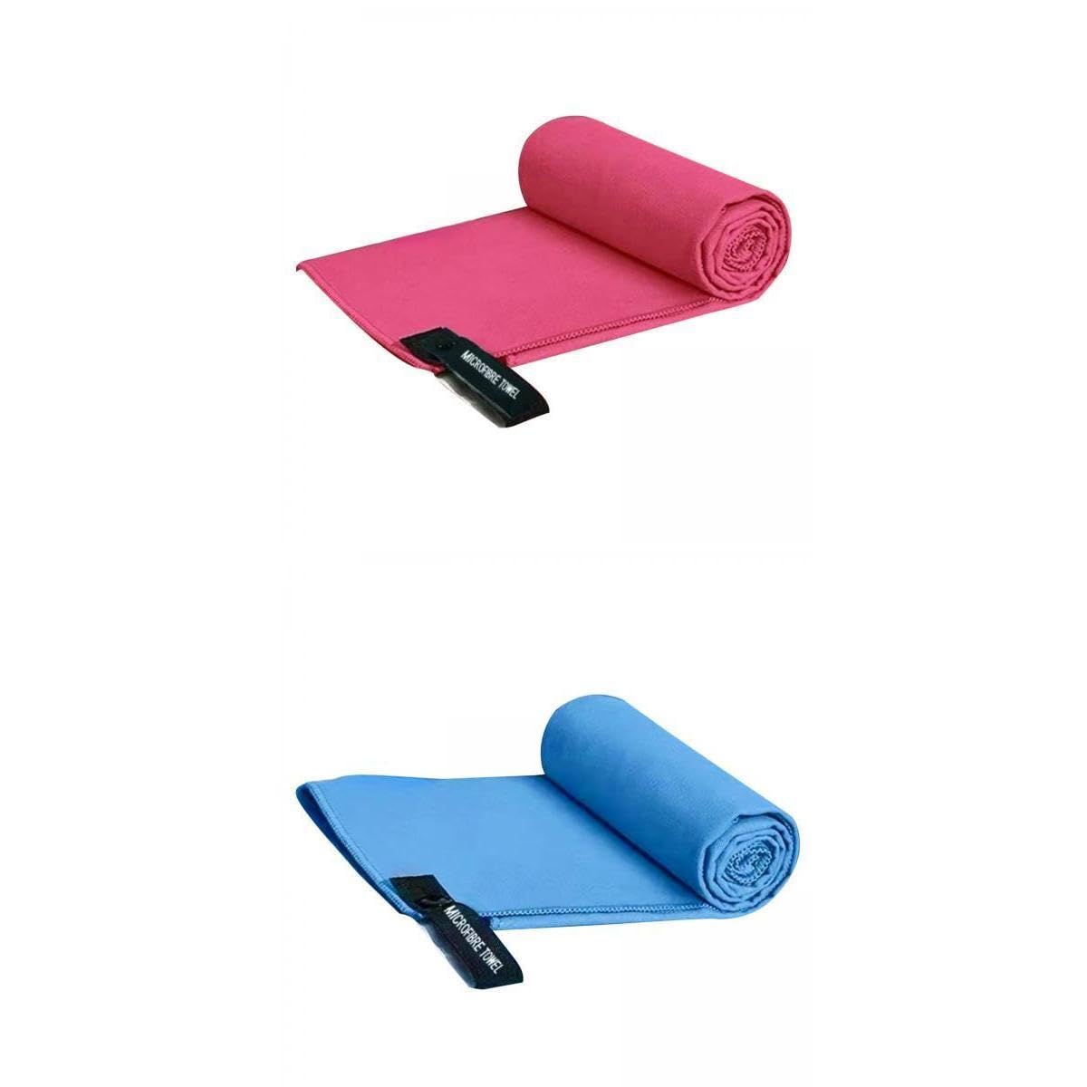 JAZZY PEARLS® 2Pcs Water Absorbing Towel Comfortable Breathable Towel Red Blue-Sporting Goods-Fitness Running & Yoga-Fitness Equipment & Gear-Gym Towels-2 Towel-image-24
