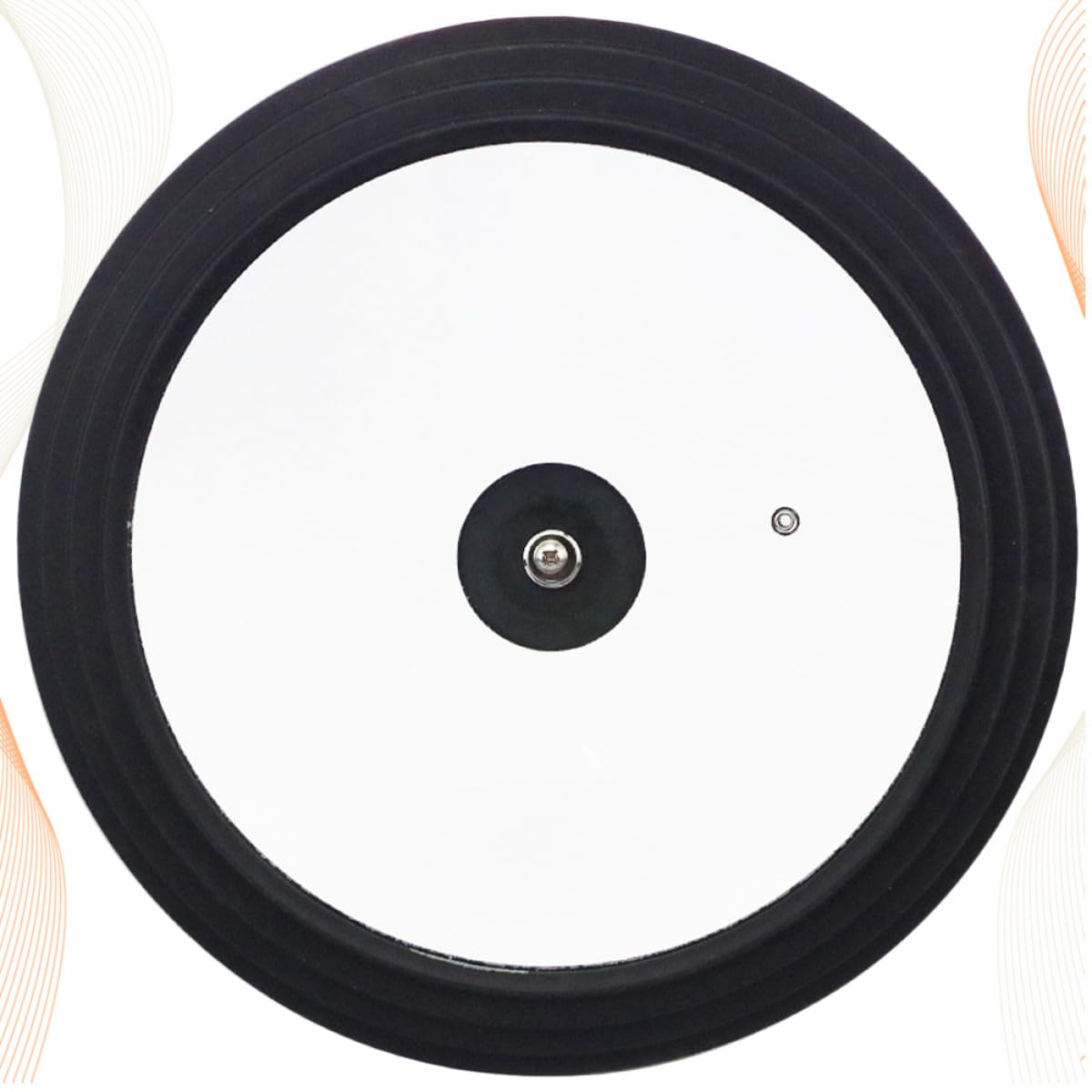 Couvercle en Verre Trempé 26-30 Cm avec Rebord en Silicone Résistant la Chaleur, Anti-éclaboussures D'huile, Multi-tailles pour Casseroles et Poêles, Couvercle de Casserole