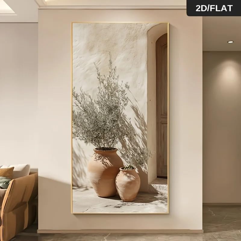 Affiche imprimée sur toile texturée grand format motif botanique moderne - 4