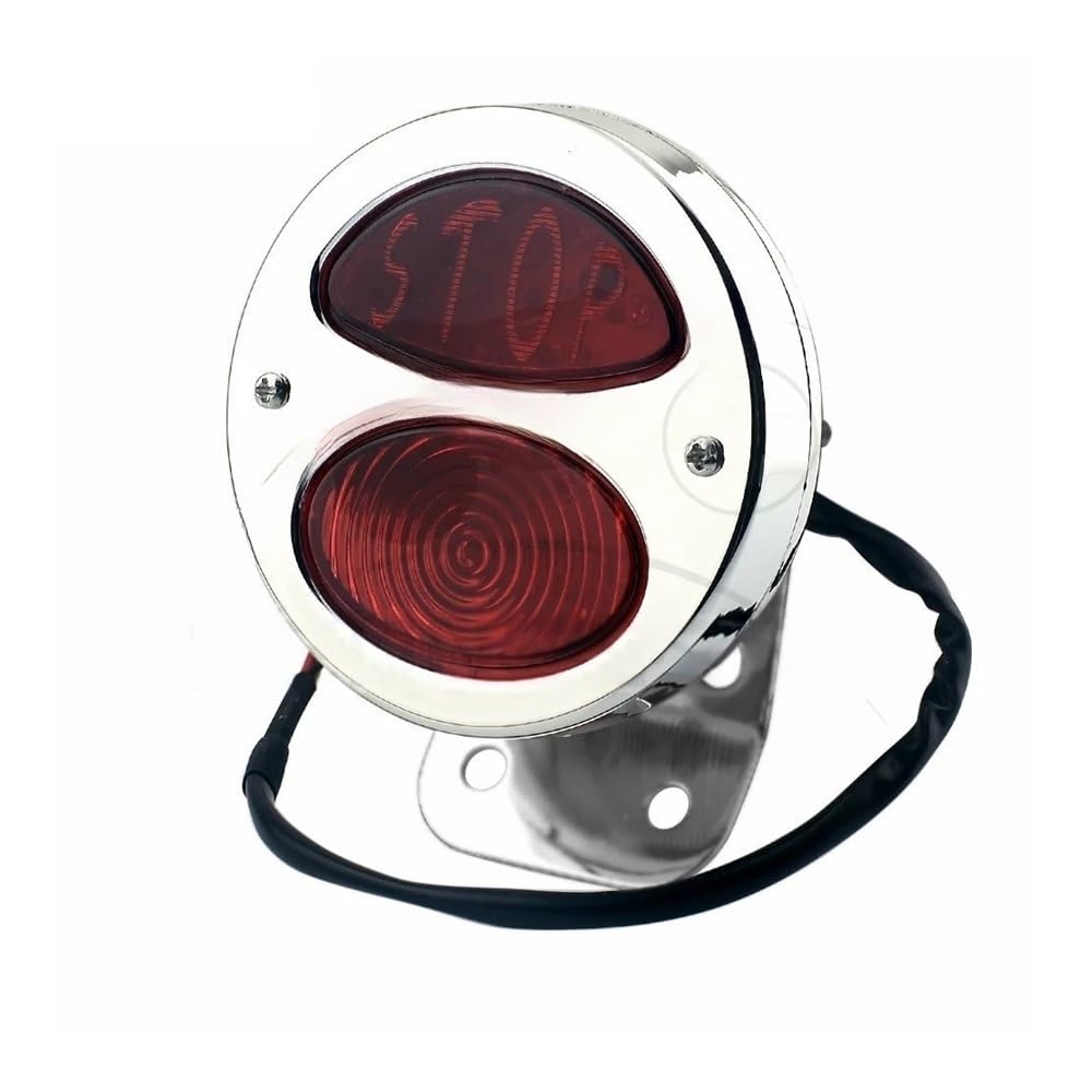 Feu arrière LED moto résistant aux vibrations avec support de plaque Sportsters - 7