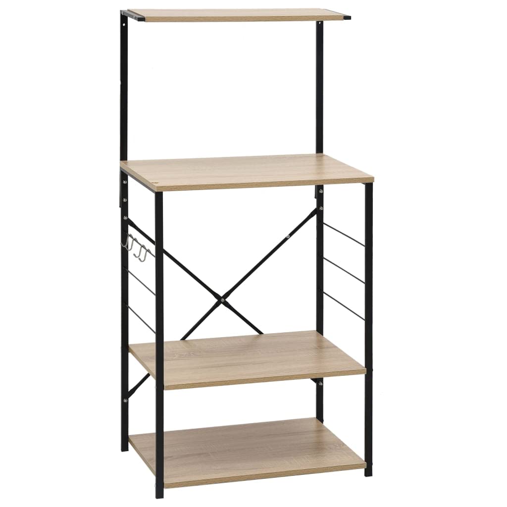 Mikrowellenregal Schwarz Eiche 60x39,6x123 cm Holzwerkstoff,Heim & Garten,Küche & Esszimmer,Küchenhelfer & -utensilien,Küchenorganizer,Küchenutensilienhalter & -ablagen,Schwarz,11 kg-288239