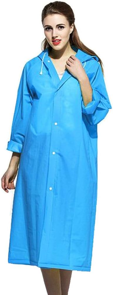 Vcansion Women's Lightweight Packable Poncho Wind Hooded Raincoat Coat