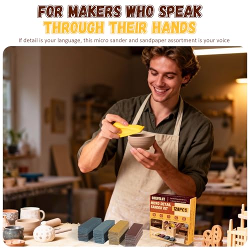 Drufelnt 128PCS Micro Sander Kit