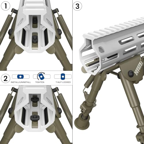 Feyachi B13 M Lock Bipod 6-9 cali Lekki dwójnóg Rilfe bezpośrednio mocowany do systemu M Lock do polowania i strzelania