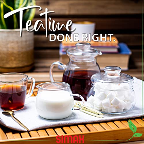 Simax Glassware Glass Creamer Pitcher: Small Glass Milk Pitcher For Tea, Coffee And Syrup – Borosilicate Glass - Clear Glass Cream Pitcher – Mini Pitcher – 8 Oz Frothing Pitcher - Milk Pourer #TOP2