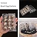 210 Pack Quail Egg Cartons, Clear Plastic Quail Egg Trays, Holds up to 12 Quail Eggs Securely - Your Ultimate Small Eggs Carton Holders for Bulk Storage and Display by KUKLIPJIM