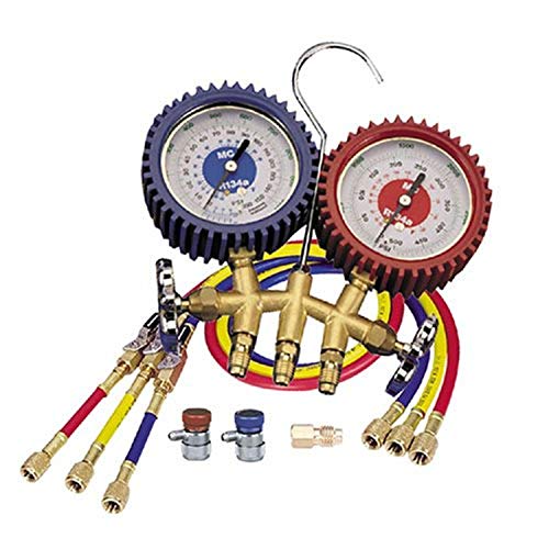 Mastercool 98772 Dual Brass Manifold Gauge Set