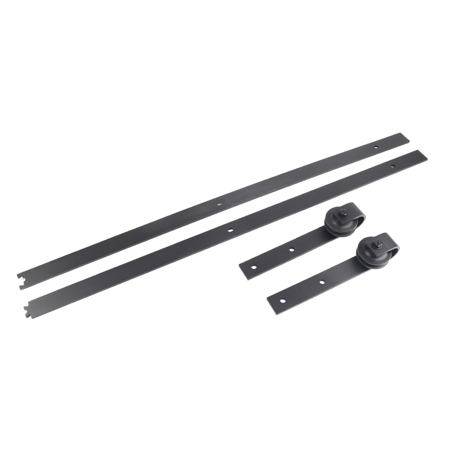 Kit Hardware per Porta del Fienile Scorrevole, Robusto e Resistente, da 6,6 Piedi, Senza Intoppi e Silenziosamente, Facile da Installare, Include Istruzioni di Installazione