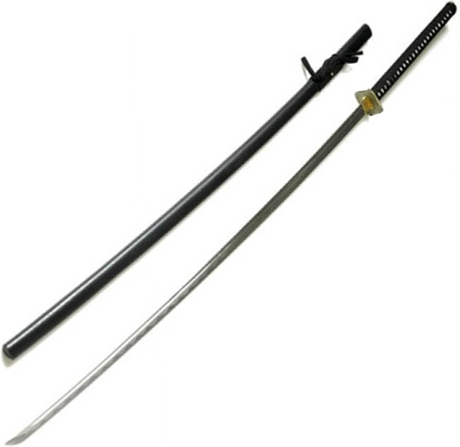 Armory Replicas Japanese Nodachi Carbon Steel Giant 78-Inch Full Tang Sword – Traditional Braided Handle with Blackened Tsuba and Pommel
