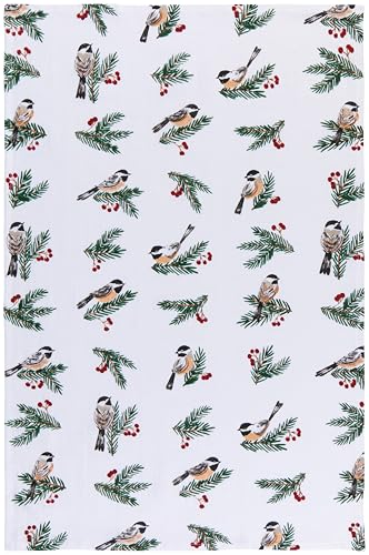 Image of Now Designs Danica Birds & Boughs Xmas Floursack Dishtowels, 1 EA