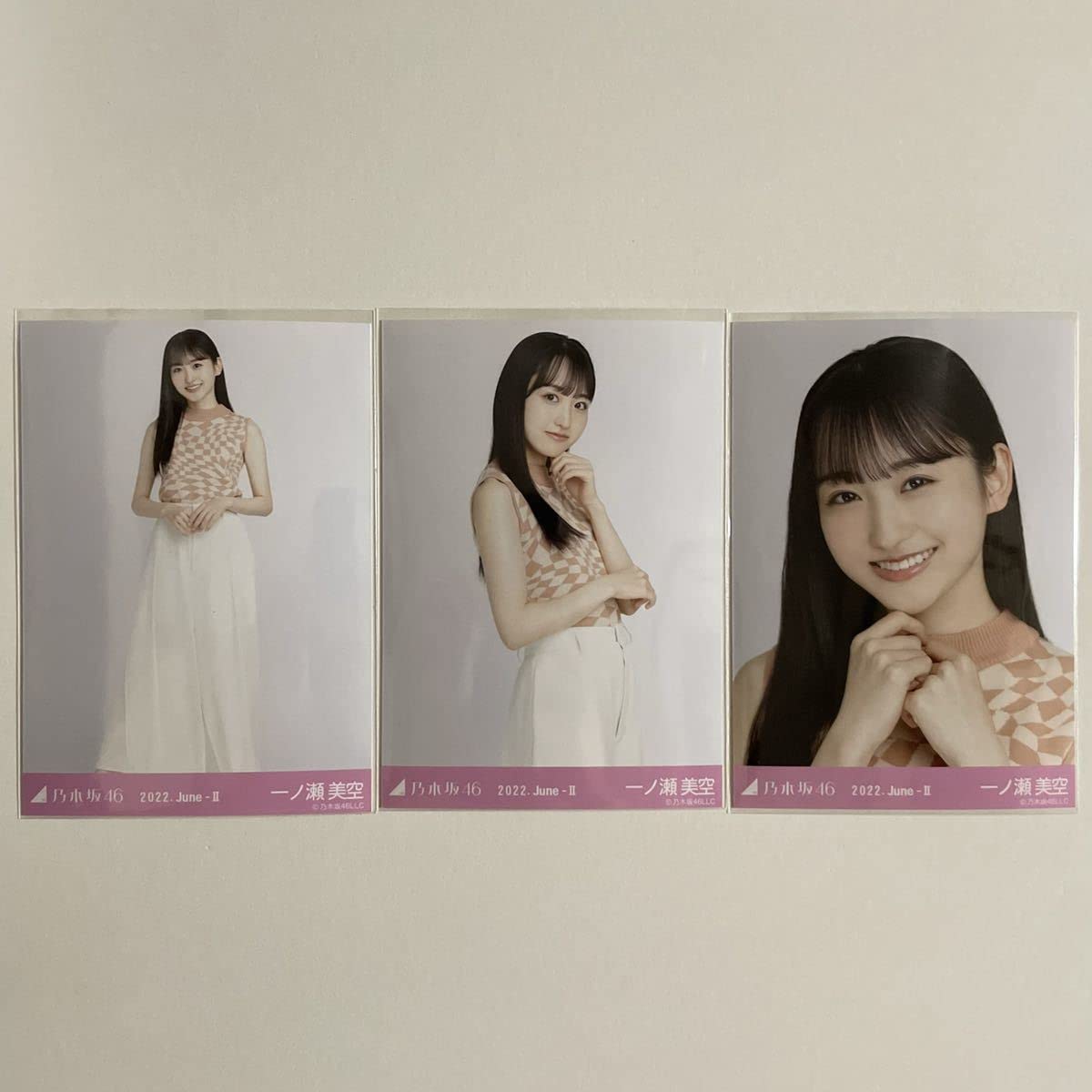 Amazon.co.jp: 乃木坂46 一ノ瀬美空 ノースリーブニット 生写真 コンプ