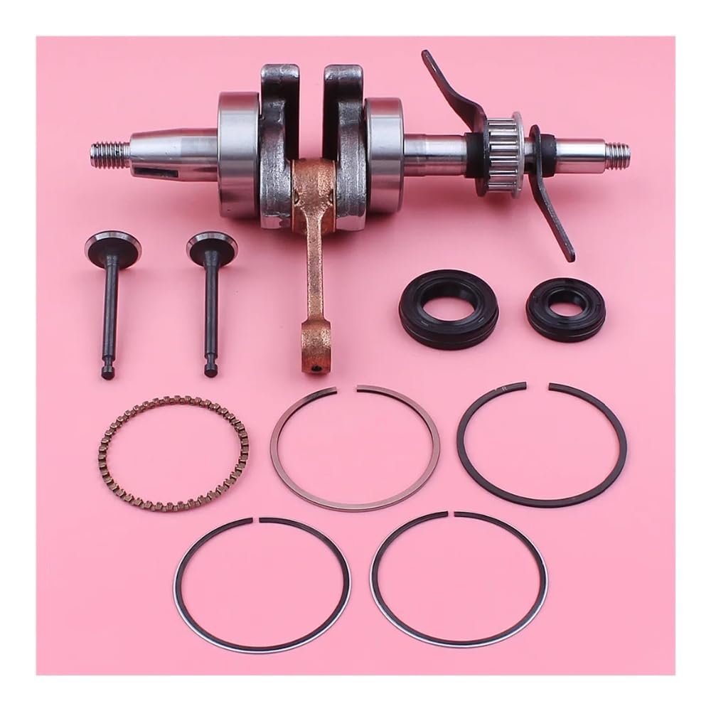 Kit de Juntas de pistón y Sello de Aceite for cigüeñal, Compatible con cortacésped GX35 de 35 CC y Motor pequeño.